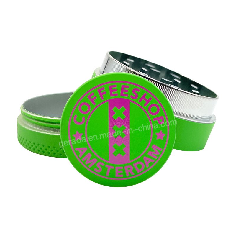 
                Hot Selling 40mm 3 Layers Zinc Alloy Herb Grinder Smoking Tobac